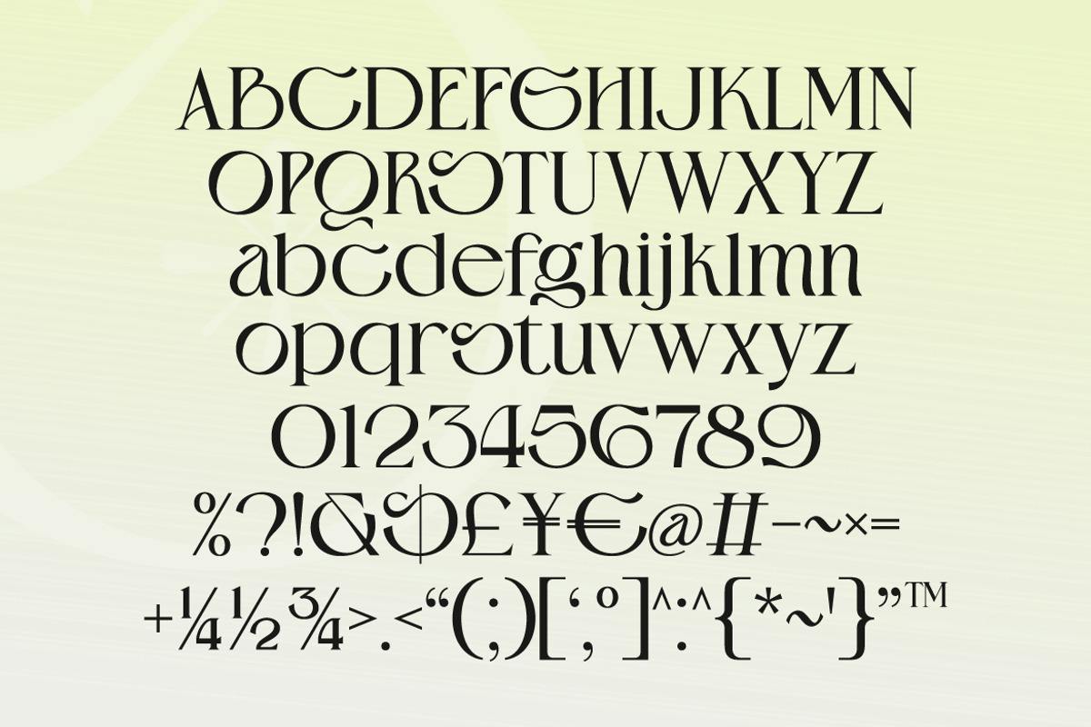 Desinore – Elegant Luxury Serif Font, a Serif Font by kangfont Studio (Photo 6 of 9)
