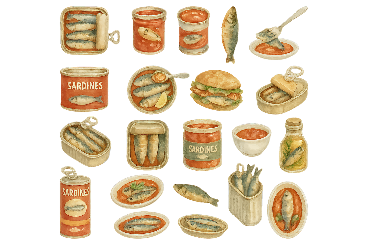 Vintage Sardine Food, an Object Graphic by RT Studio (Photo 2 of 4)