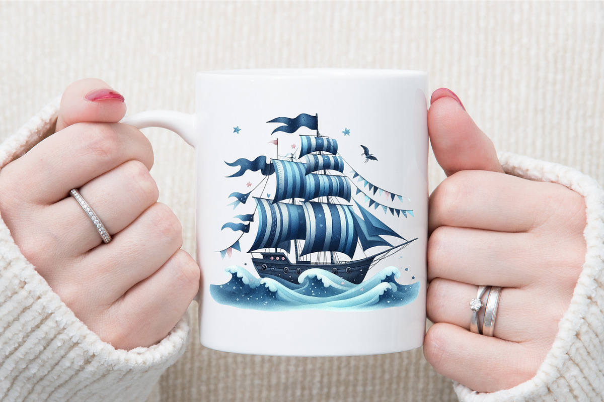 Watercolor Nautical Collection Clipa, an Illustration by Sublimation Artist (Photo 5 of 6)