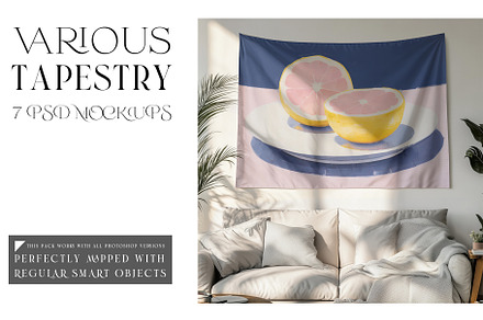 Various Tapestry Mockups, a Household Mockup by mock-ups