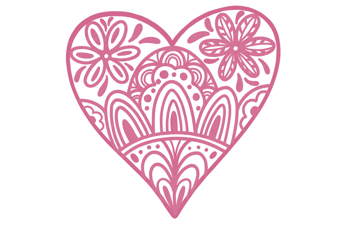 Hippie & Boho Heart, Procreate Stamp, a Brush Add-On by Sense Library (Photo 6 of 19)