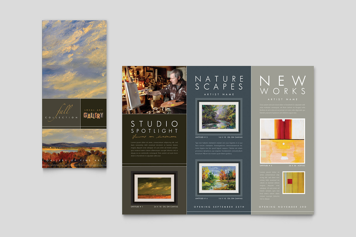 Art Gallery Brochure Template, a Brochure Template by StockLayouts (Photo 4 of 4)