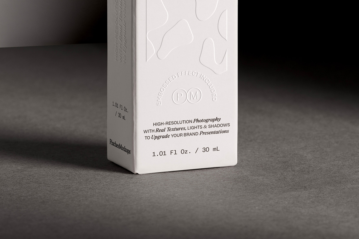 Embossed Box Mockup PMBM23, a Packaging Mockup by PinchesMockups© (Photo 3 of 9)