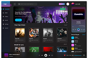 Music Admin Dashboard UI, an UI Kit Template by Simona Meleca (Thumbnail 2 of 3)