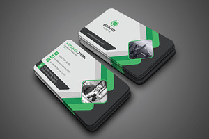 Creative Business Card With 4 Colors