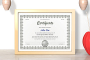 Simple, Clean Certificate Design, a Stationery Template by Aabhaas (Thumbnail 1 of 2)