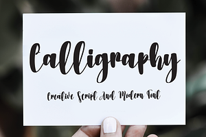 Calligraphy Handwriten Font