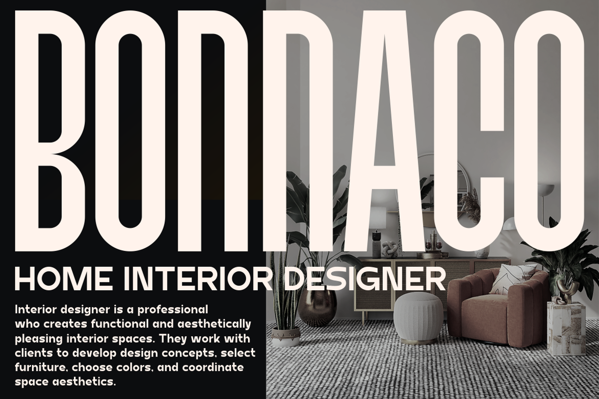 Bonnaco Font Collaboration, a Sans Serif Font by MaikoHatta (Photo 8 of 9)