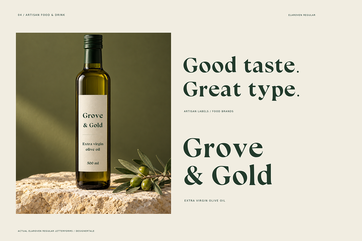 ELAROVEN – Editorial Serif Font, a Serif Font by Designertale (Photo 5 of 12)