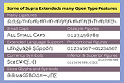 Supra Extended Fonts, a Sans Serif Font by Wiescher Design (Thumbnail 2 of 5)