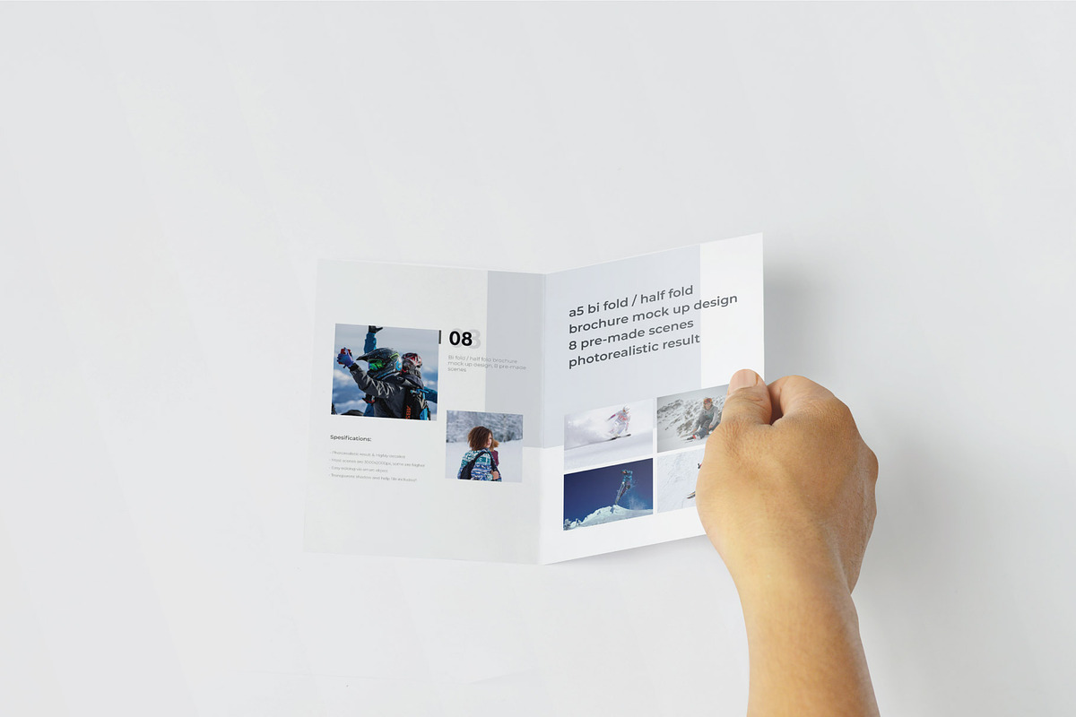 A5 Bifold/Half-Fold Brochure Mockup, a Print Template by Mockstore (Photo 5 of 10)