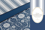 Arts & Crafts Floral Patterns Cobalt, a Pattern Graphic by Eclectic Anthology (Thumbnail 6 of 10)