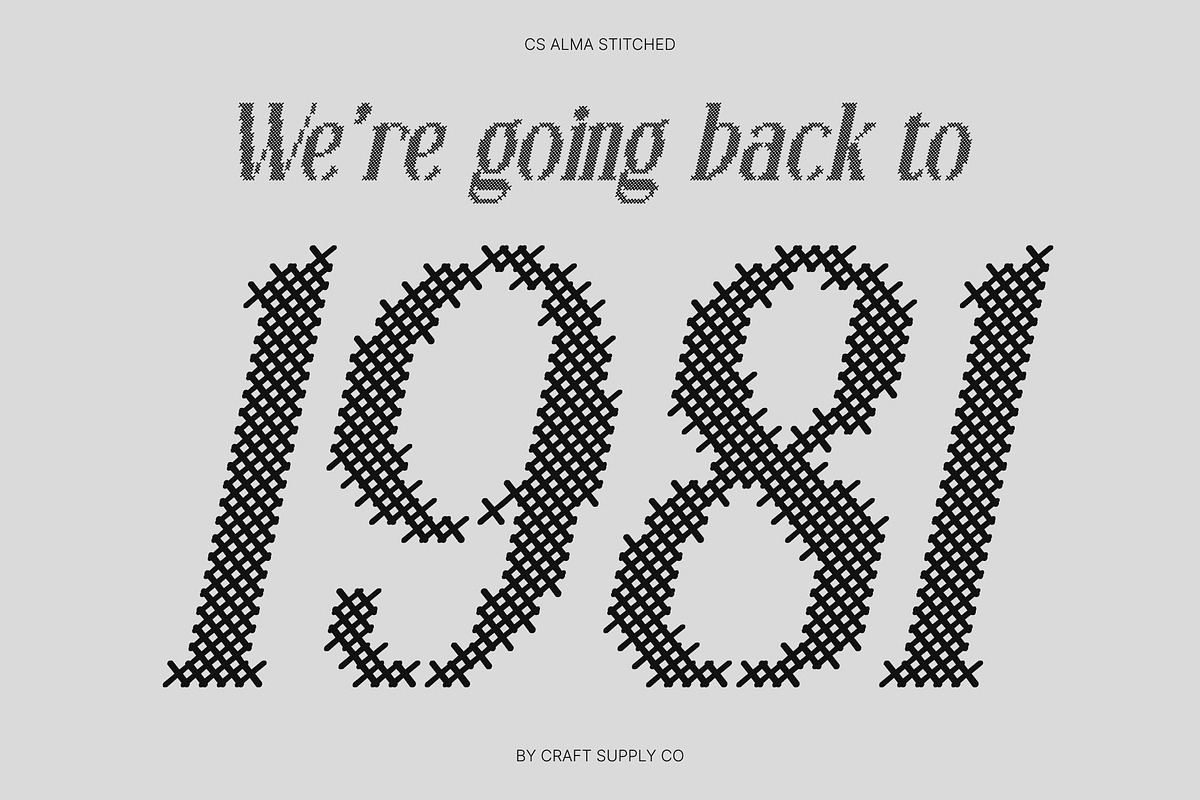 CS Alma Stitched, a Serif Font by Craft Supply Co. (Photo 5 of 8)
