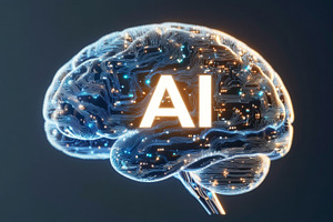 AI brain with digital circuit patterns, concept background, a Photo by Dvoevnore photos