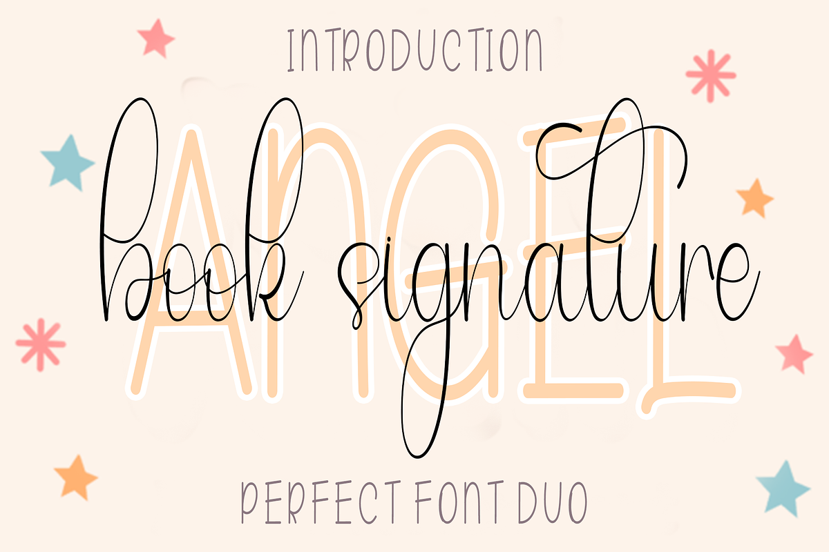 angel book signature, a Handwritten Font by FreshTypeINK (Photo 1 of 8)