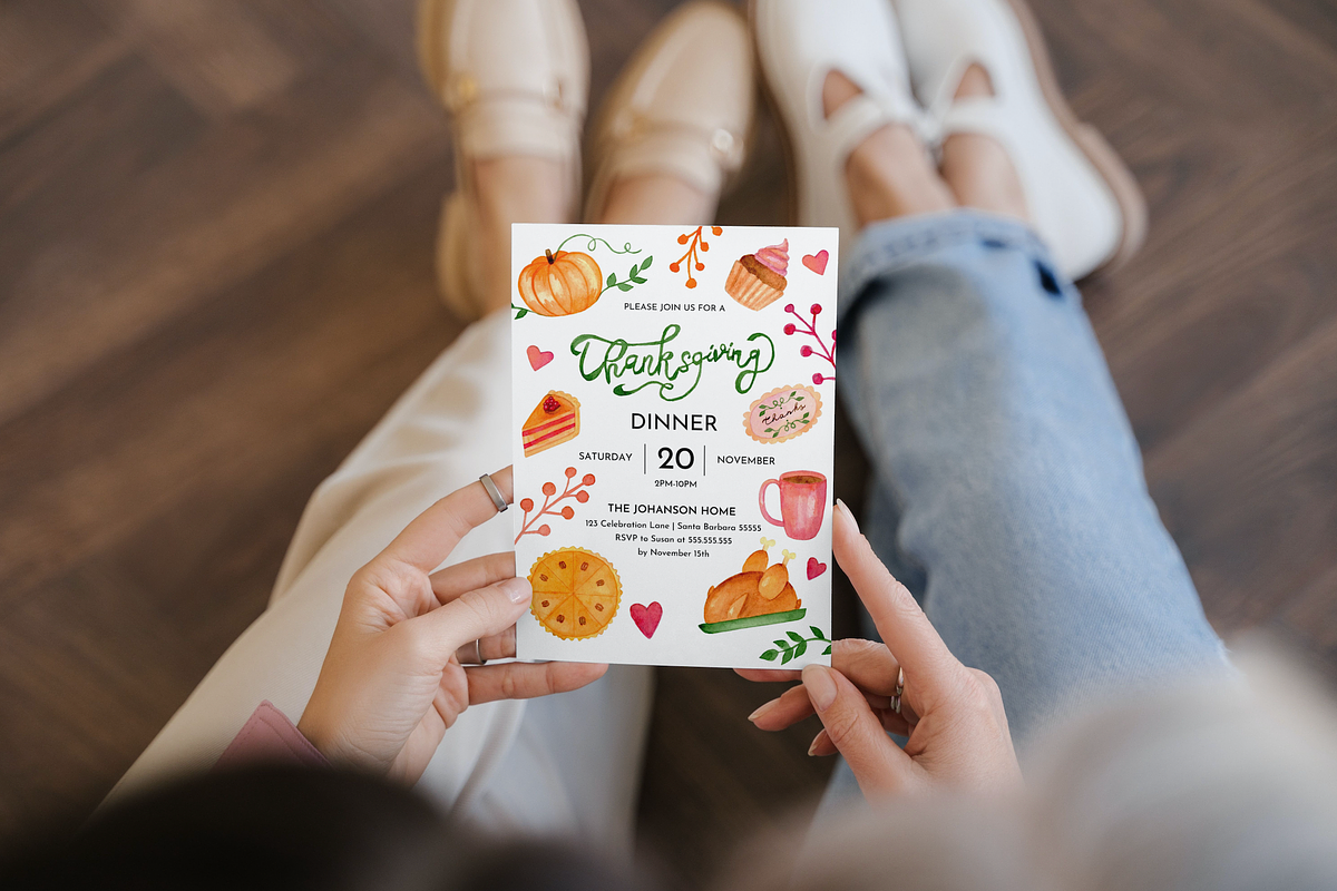Editable Thanksgiving Invitation, an Invitation Template by ForeverPrint (Photo 2 of 8)