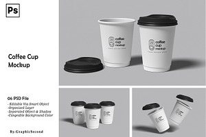 Coffee Cup Mockup, a Packaging Mockup by graphicsecond