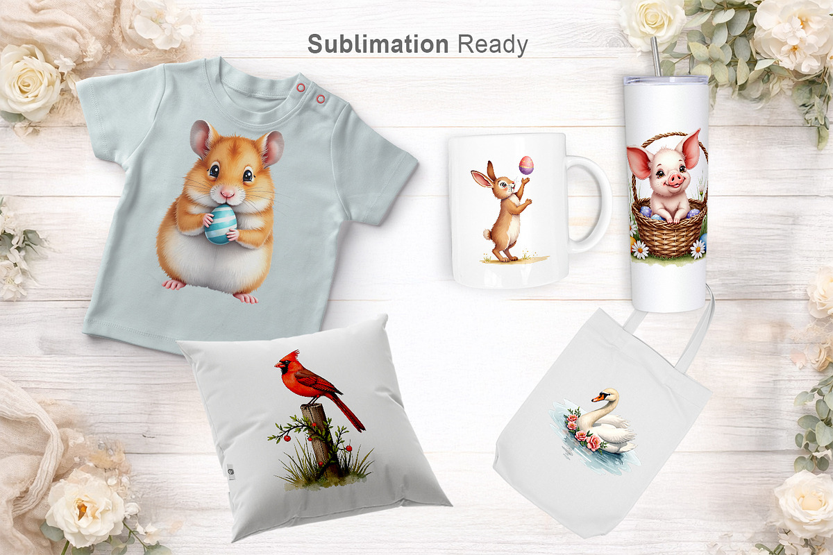 Farmhouse Easter Sublimation PNG, an Illustration by Artnoy (Photo 6 of 8)