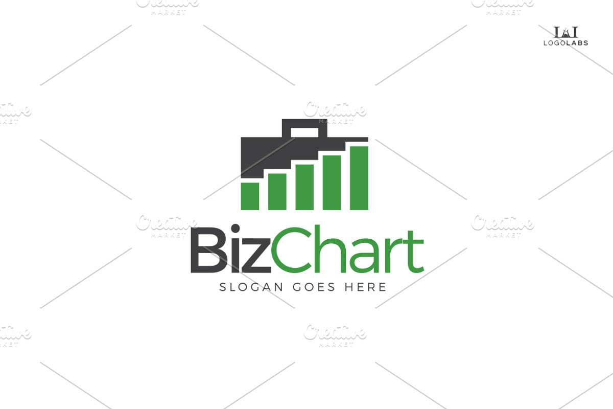 Biz Charts Logo, a Branding & Logo Template by LogoLabs