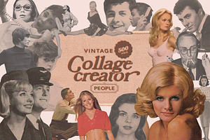 Vintage People Collage Pack 500 V.2