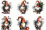 Whimsical Christmas Gnome Clipart, an Illustration by Black Bird Studio (Thumbnail 4 of 6)