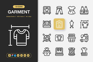 Garment Icons, an Icon by Spacepixel Creative