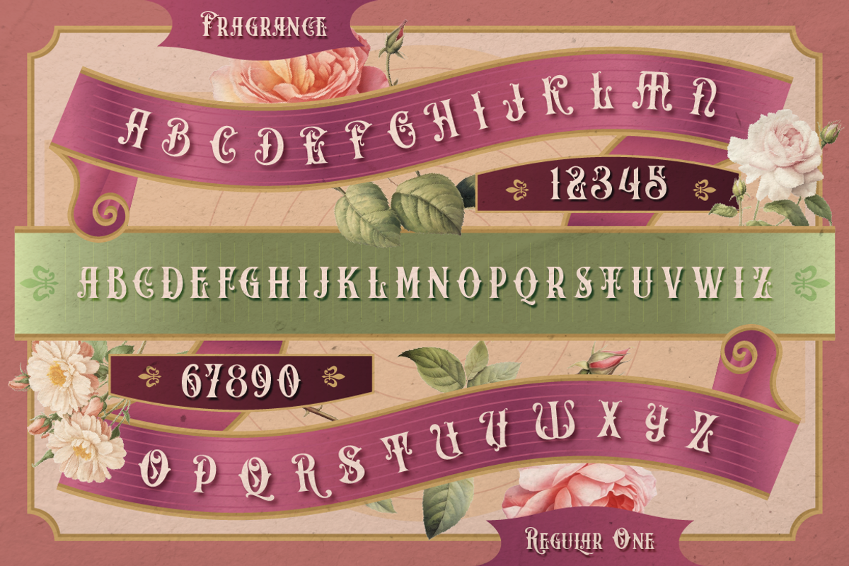 Fragrance, a Serif Font by Burntilldead (Photo 4 of 14)