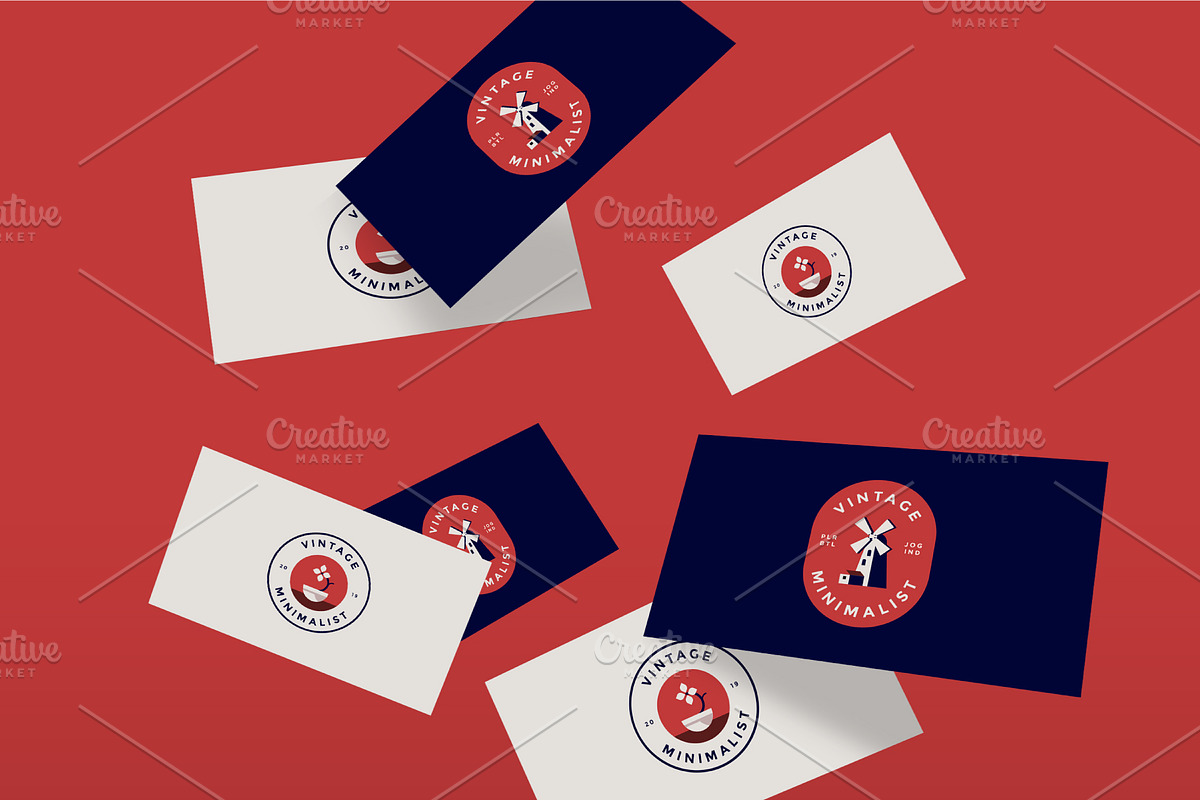 6 Vintage Minimalist Farm Logo Set, a Branding & Logo Template by Ikhwan Hakim (Photo 4 of 7)
