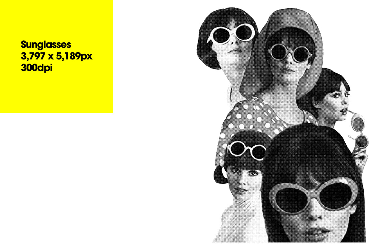 Halftone Retro Ladies, an Object Graphic by Offset (Photo 3 of 13)