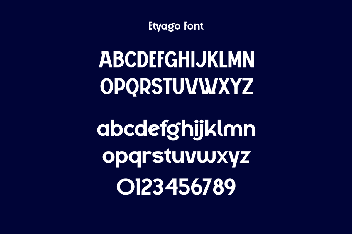 Etyago - Logo Bold Font, a Sans Serif Font by Iqsiart Studio (Photo 12 of 14)