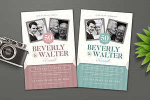 Wedding Anniversary Invitation, an Invitation Template by Vynetta