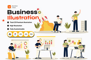 Business 2D Illustration, an Illustration by orenjidesign