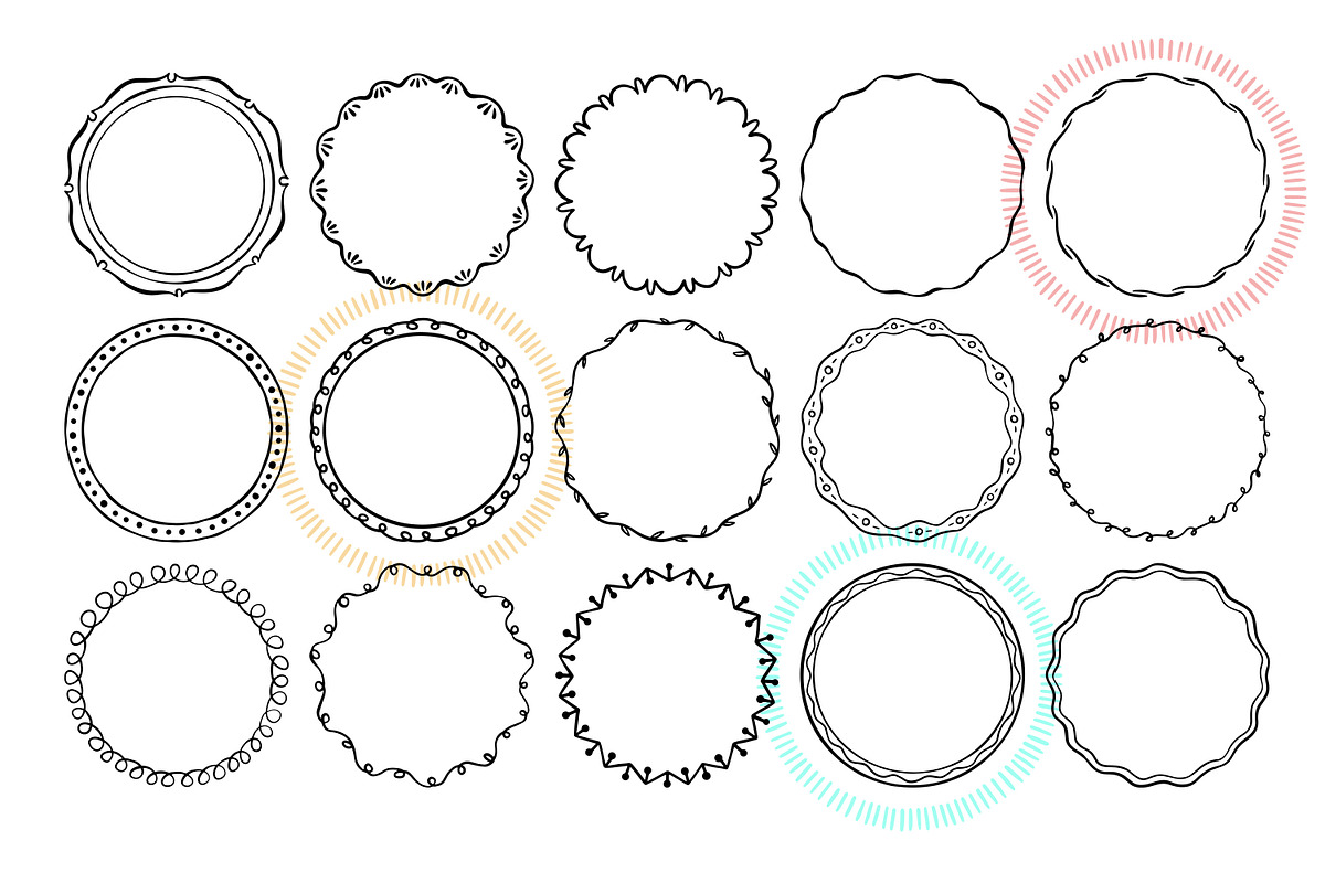 Hand Drawn Frame Vol 1, a Decorative Illustration by Tekuni (Photo 12 of 14)