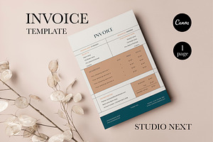 Invoice Canva Template | ABIGAIL