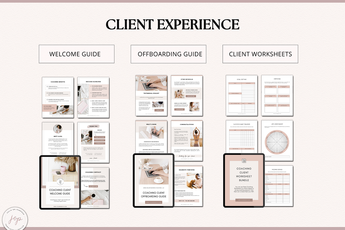 Coaching Business Template Bundle, a Templates & Theme by Julia On Purpose (Photo 4 of 8)