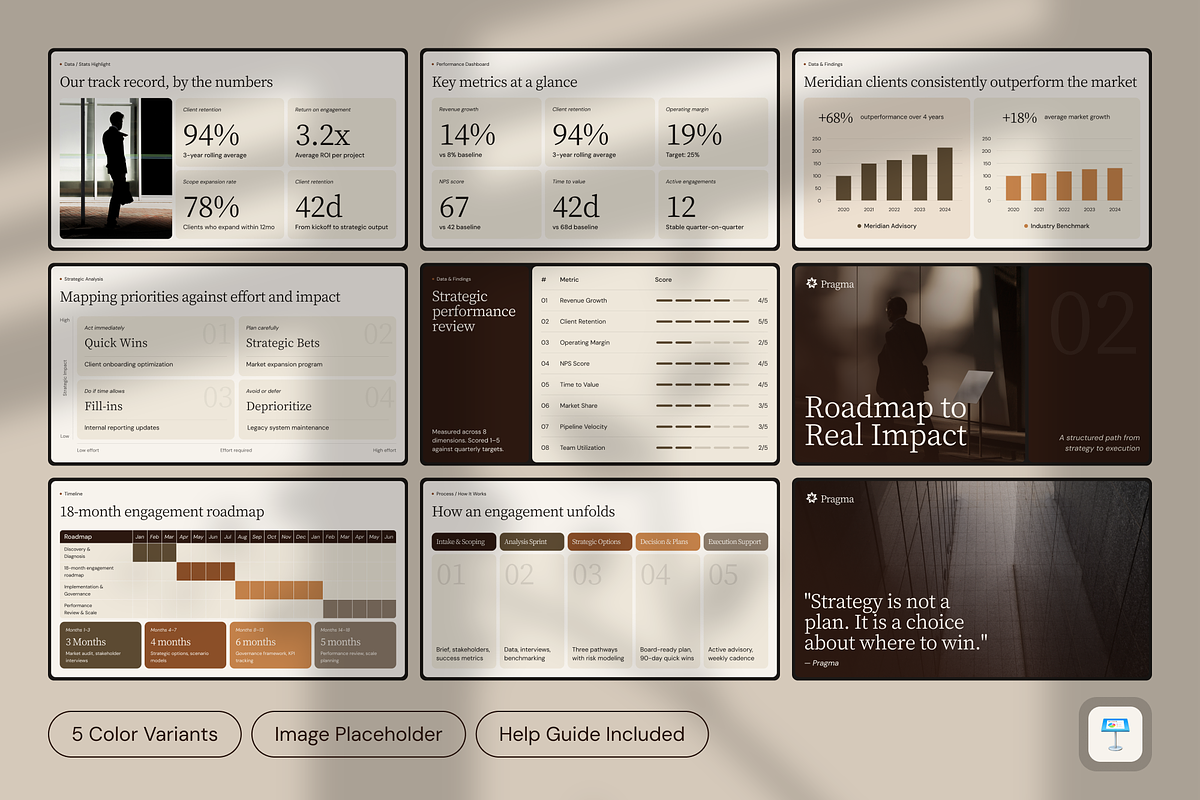 Pragma Consultant Deck Keynote, a Presentation Template by PaperSlides (Photo 3 of 7)