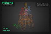 Potions, an Object 3D Model by stallfish's art store (Thumbnail 3 of 5)