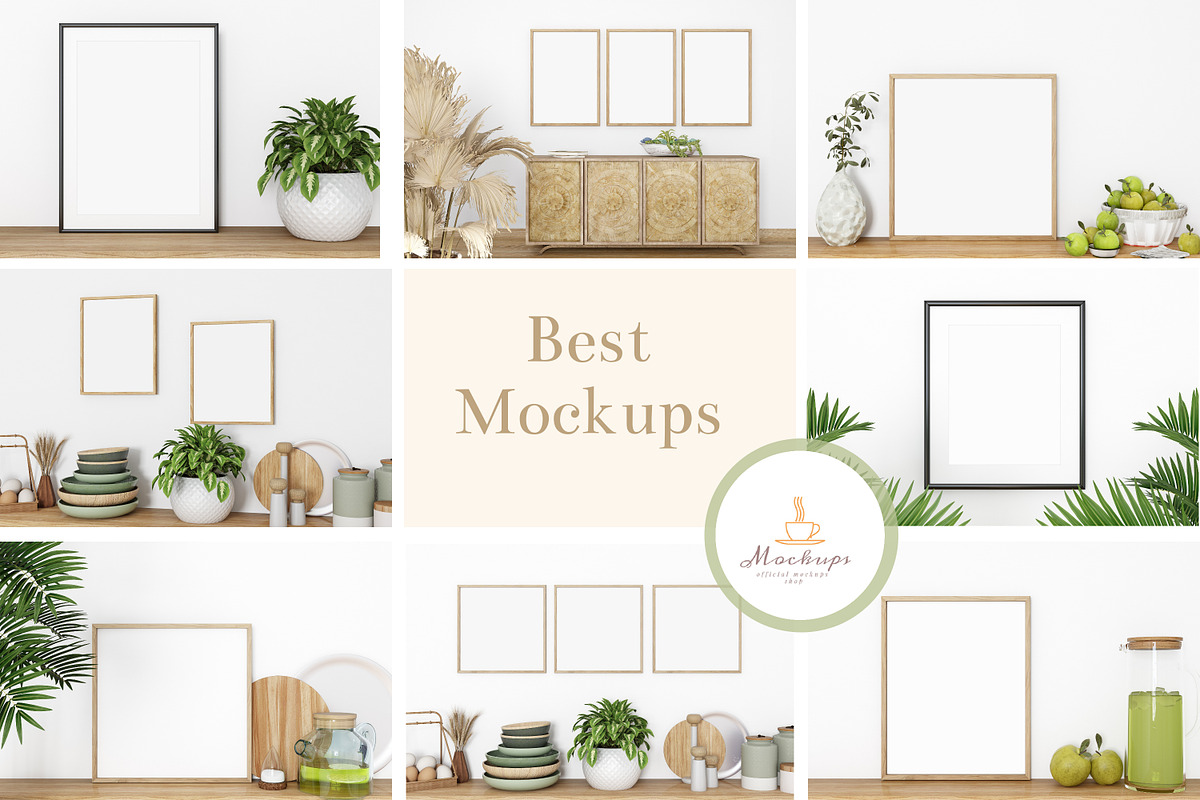 Frame Mockup Bundle - 131, a Print Template by Mockup Shop (Photo 1 of 9)