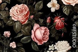 HEAVENLY ROSES. Seamless Bundle 1