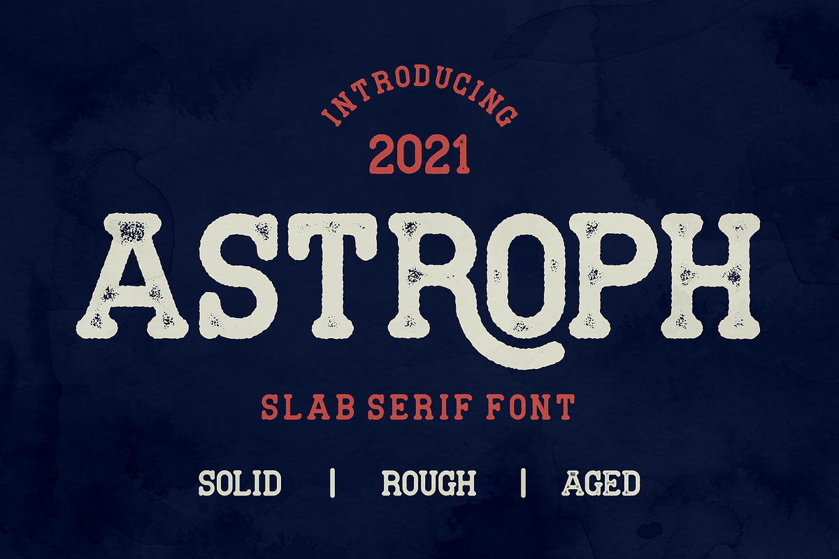 Astroph - Retro Slab Serif, a Slab Serif Font by figuree studio (Photo 1 of 9)