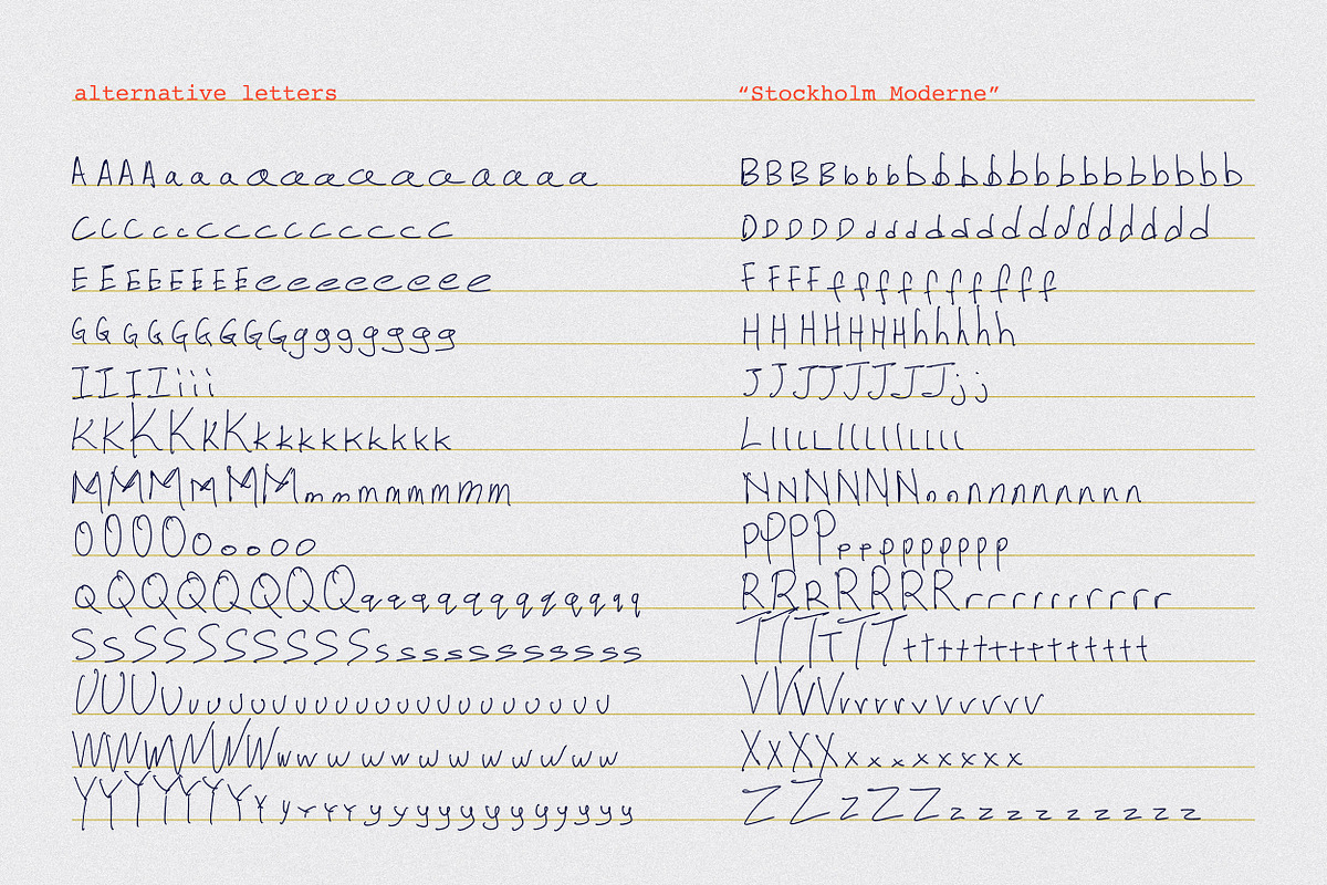 Stockholm Moderne // Casual Font, a Handwritten Font by PeachCreme (Photo 5 of 12)