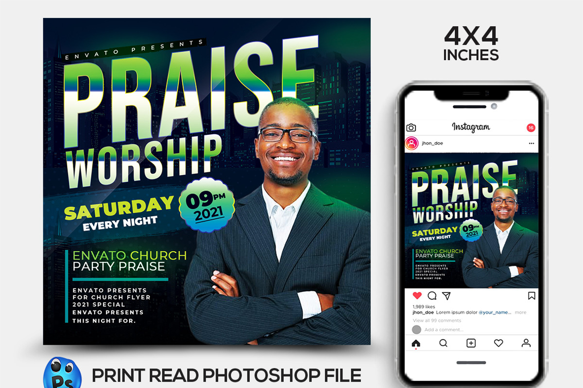 Church Flyer Bundle, a Flyer Template by AfzaalGraphics (Photo 5 of 5)