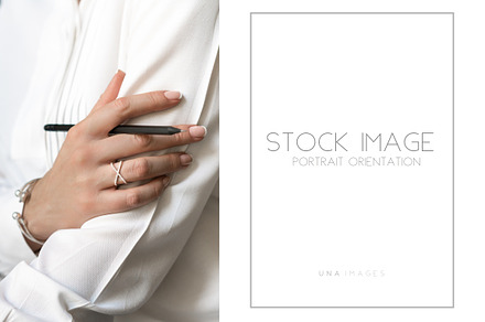 Female hand with a pencil, a Business Photo by Una Matison