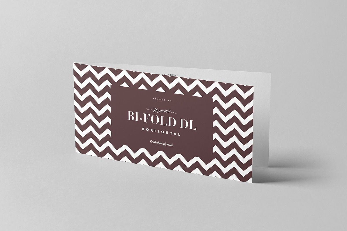 Bi-Fold DL Horizontal Brochure 2, an Advertising Mockup by Yogurt86 (Photo 6 of 14)