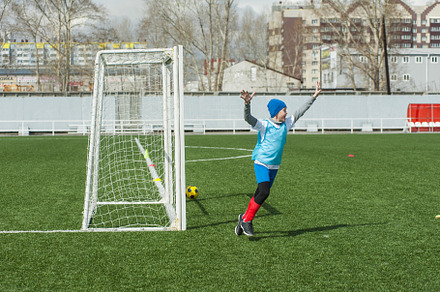 Happy boy football featuring ball, child, and action, a Sports & Recreation Photo by Jan Jack Russo Media