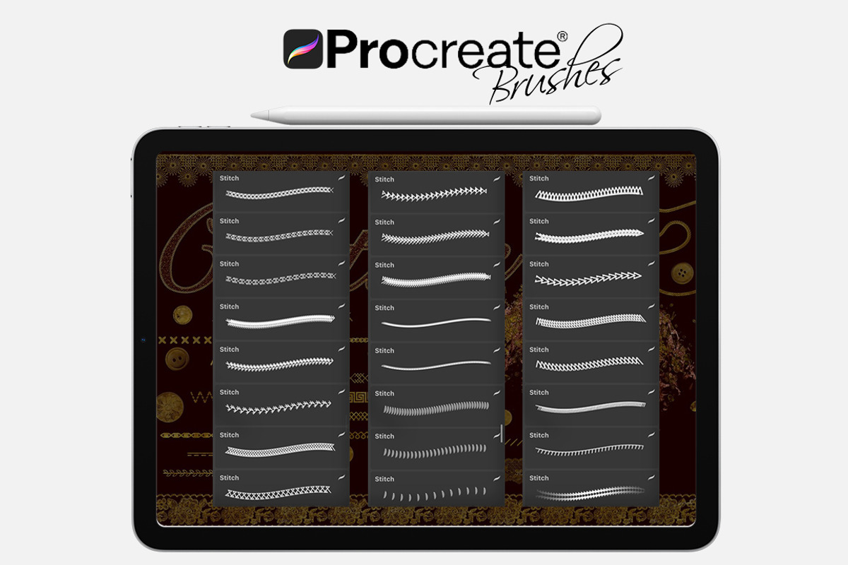 Couture Brushes for Procreate, a Brush Add-On by FaeryDesign (Photo 4 of 19)