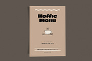 Koffie Menu Brown, a Flyer Template by Me55enjah Design (Thumbnail 2 of 3)