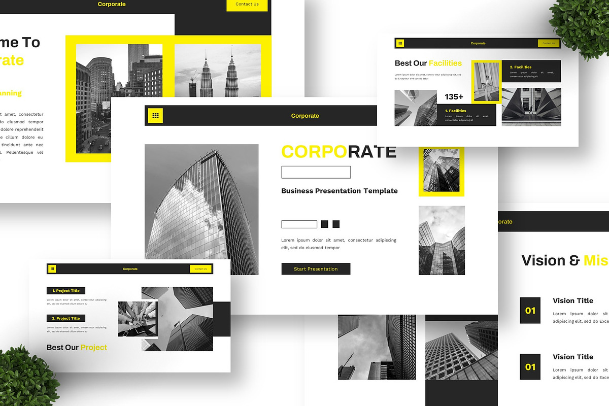 Corporate - Business Google Slide, a Presentation Template by Deepslide Studio (Photo 2 of 4)