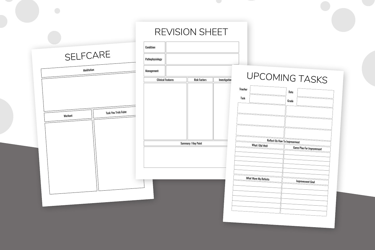 Nursing School Printable Planner, a Templates & Theme by Snapybiz (Photo 9 of 10)
