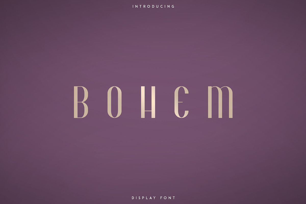 Bohem - Display font | 2 styles